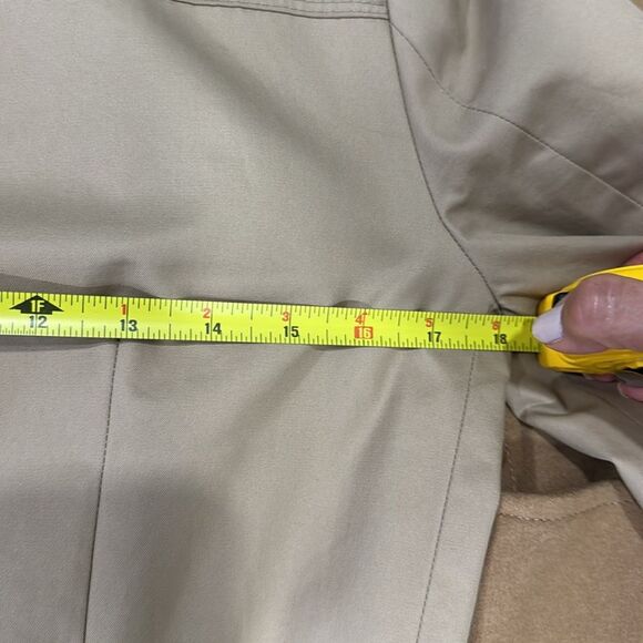 Zara Women's Trench Coat Tan Camel Small 3 button Belted Cotton - Picture 7 of 12